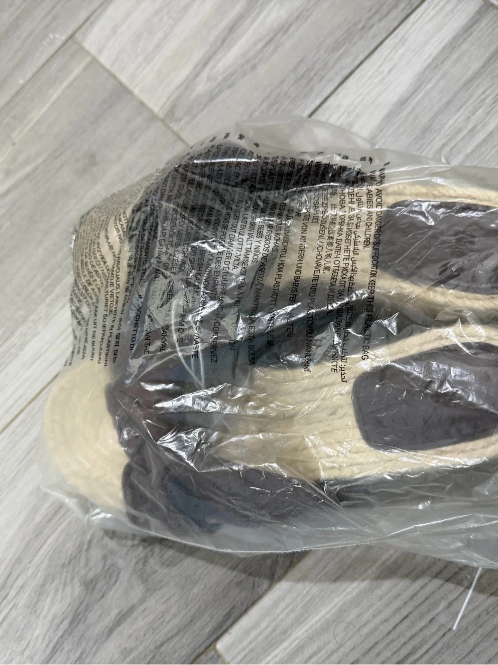 H&M Brown Knot Espadrille Platform Sandals